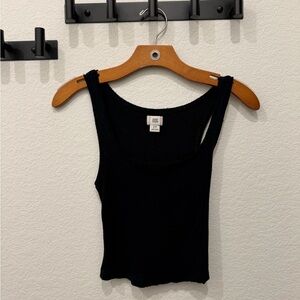 BDG Black Ribbed Tank Top